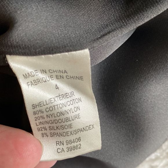 Theory Black Lace Silk Lined Skirt Size 4 - Picture 5 of 5